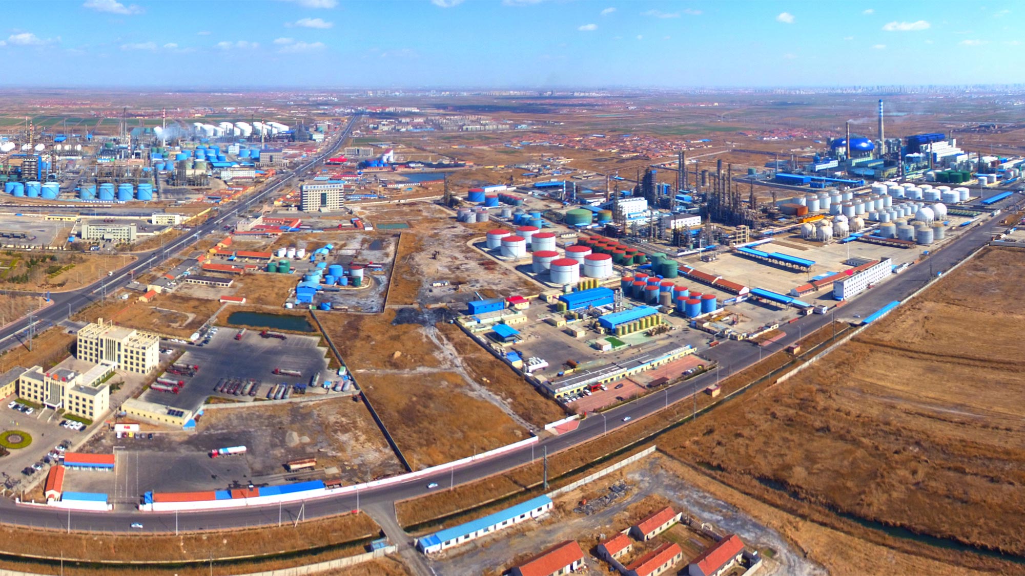 Parc industriel chimique de Dongying en Chine