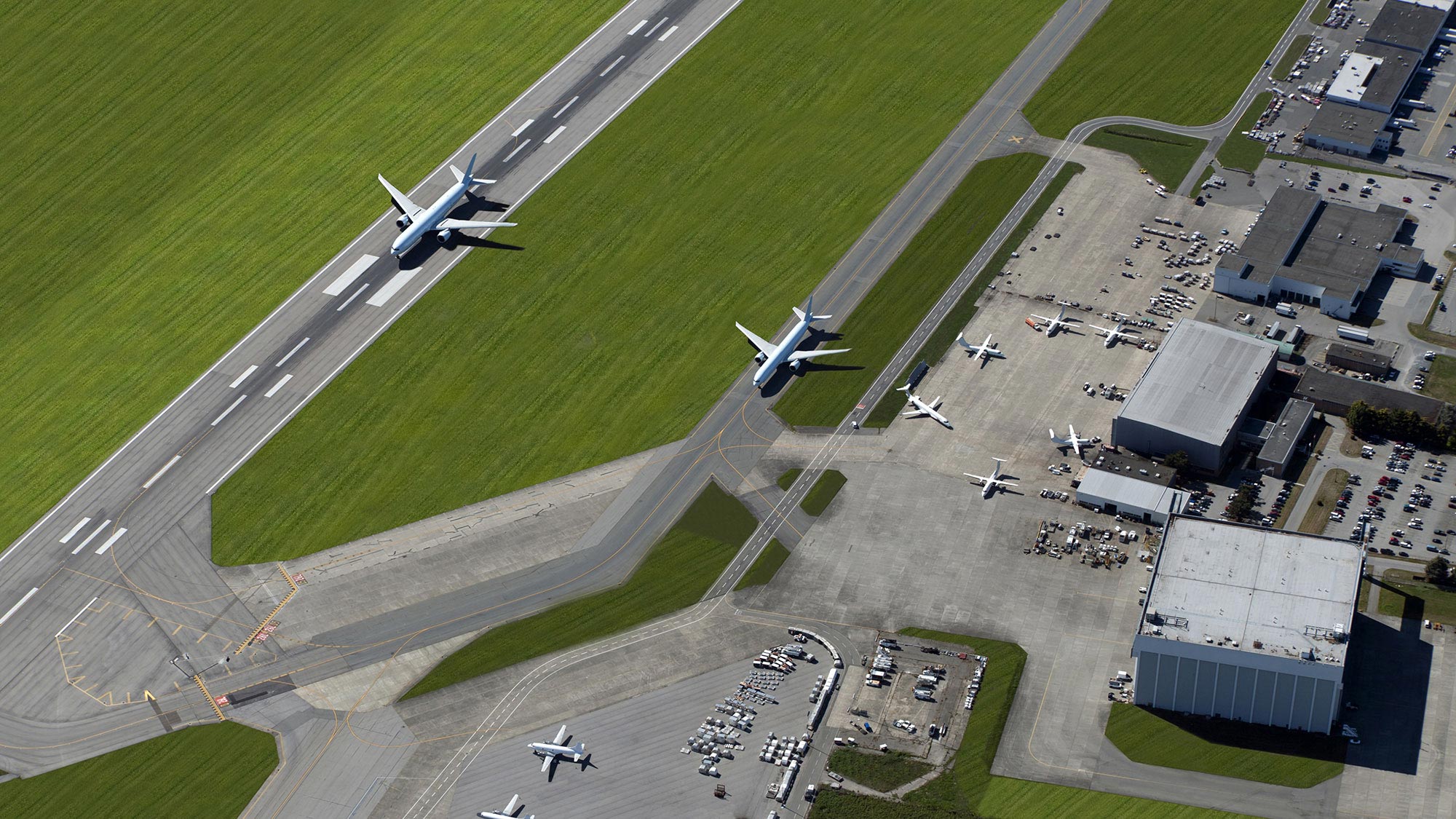 Airport - runways and airplanes