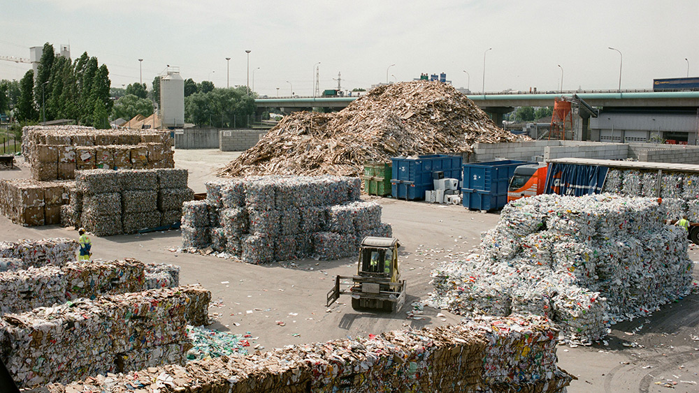 sorting center and waste separation