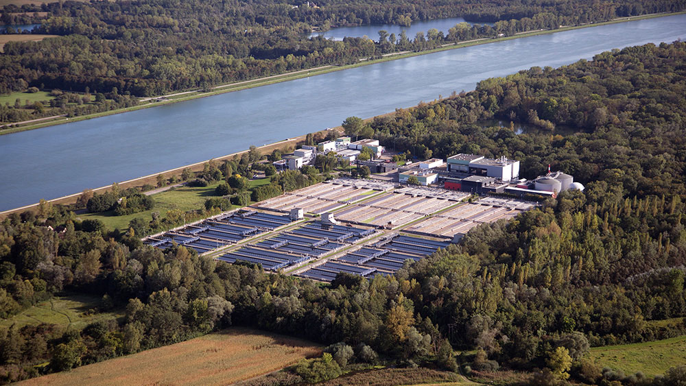 SUEZ wastewater treatment plant in Strasbourg