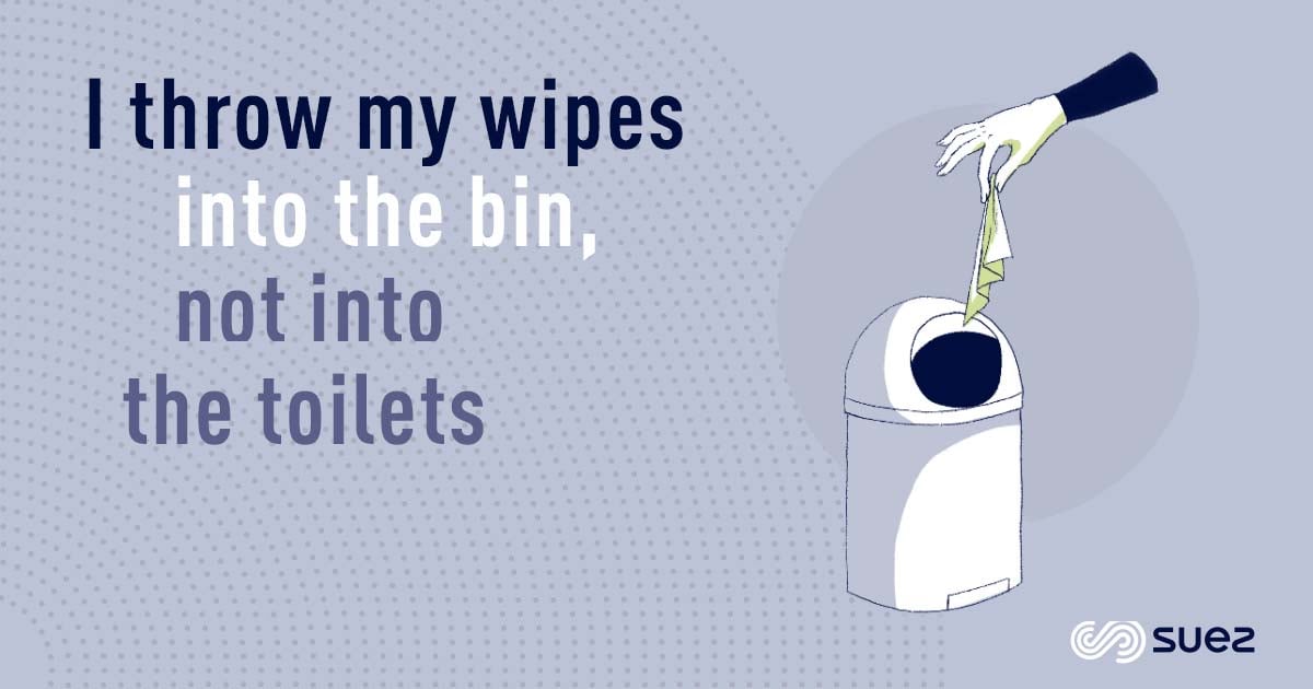 Capsule Wipes into the bin not into the toilets