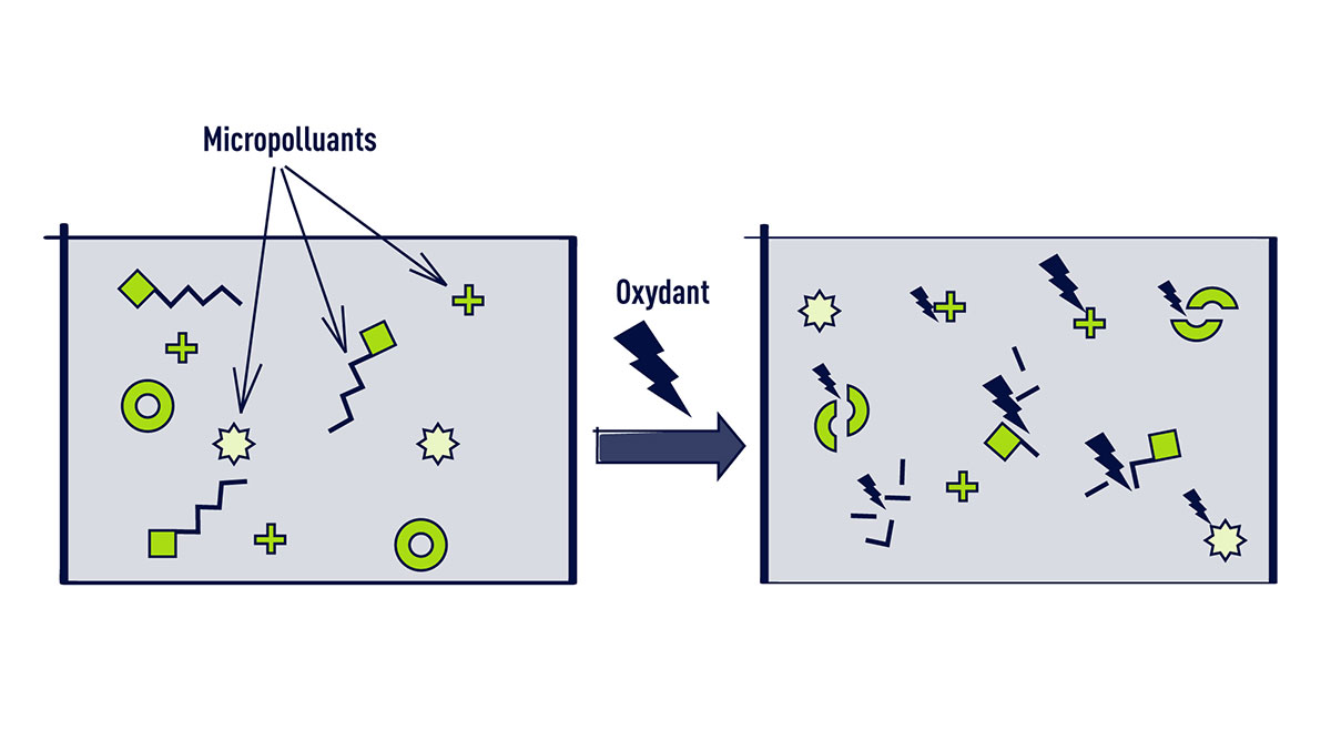 Le traitement des micropolluants par oxydation (infographie)