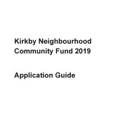 Kirkby Neighbourhood Community Fund 2019   Application guide